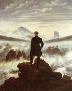 Caspar David Friedrich The walker above the mists oil painting artist